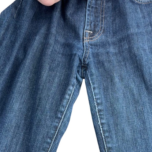 7 For All Mankind Roxanne Mid Rise Straight Leg Jeans Dark Wash Women's Size 29 - Picture 9 of 9